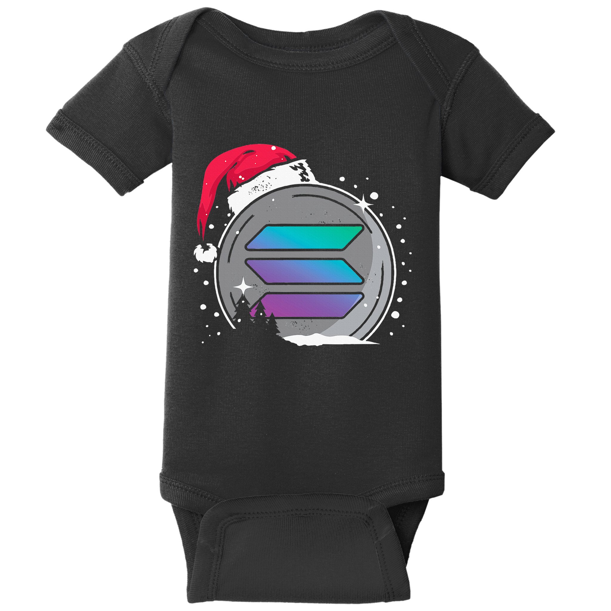 Solana Token Legends This Christmas Diamond Hands Unite Baby Bodysuit