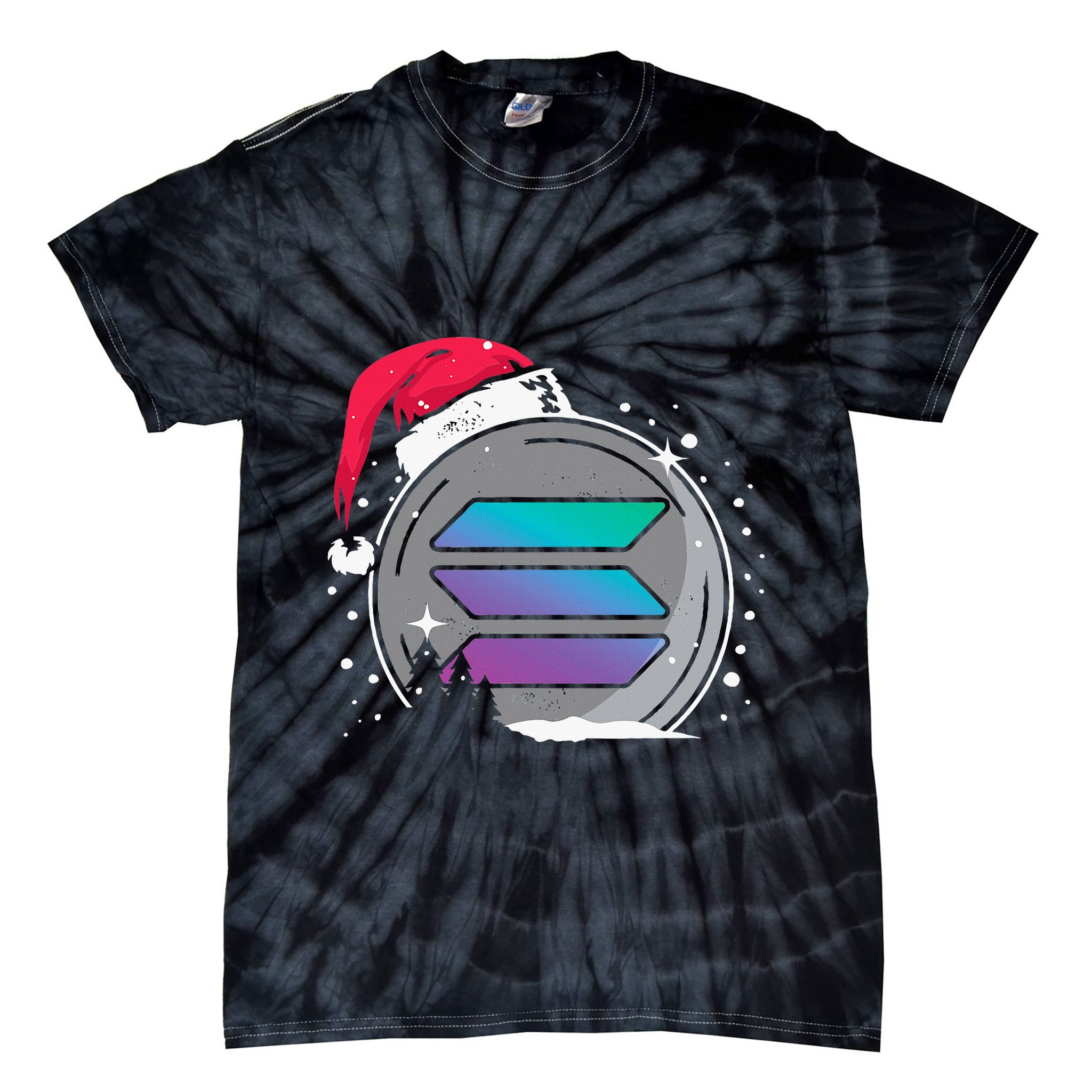 Solana Token Legends This Christmas Diamond Hands Unite Tie-Dye T-Shirt