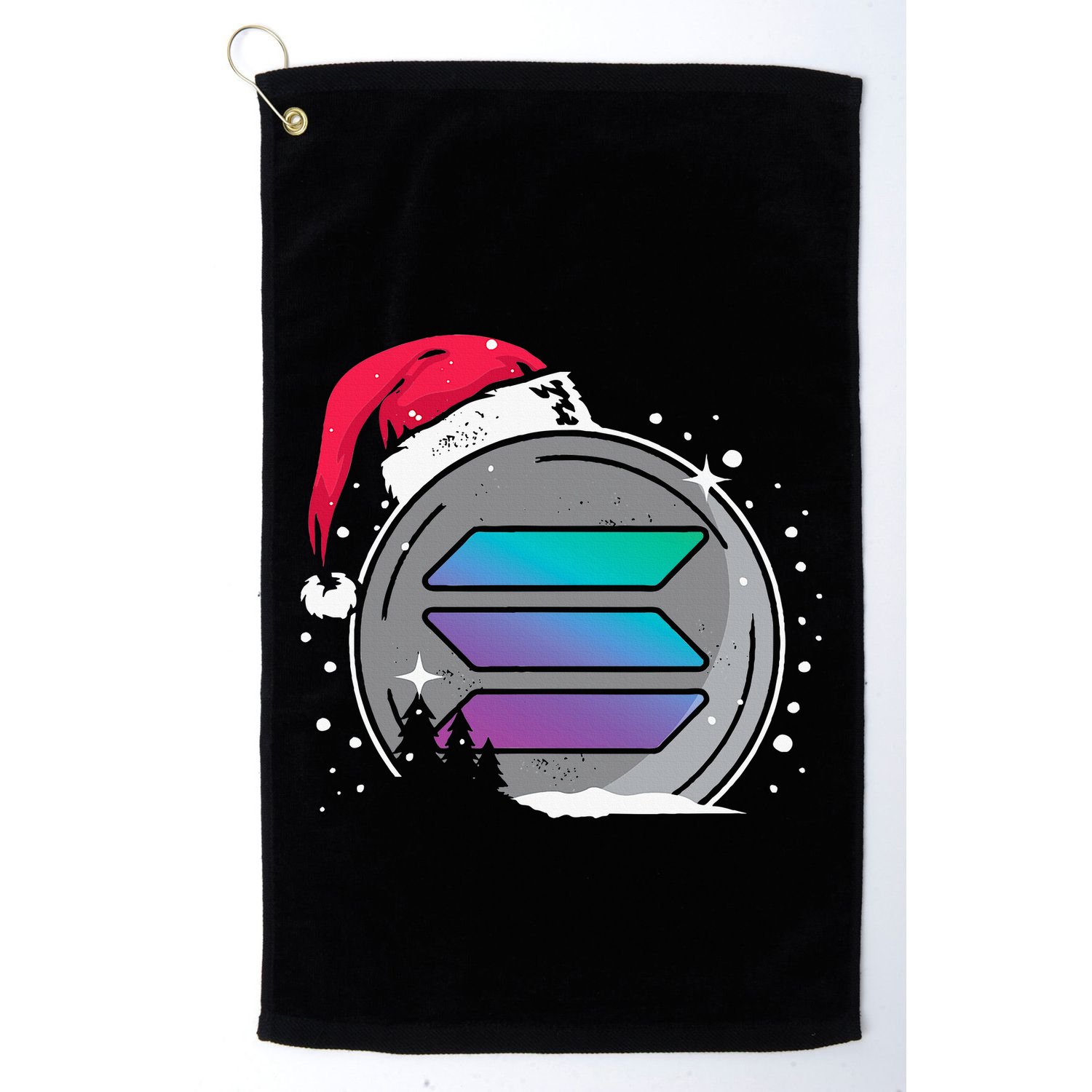 Solana Token Legends This Christmas Diamond Hands Unite Golf Towel