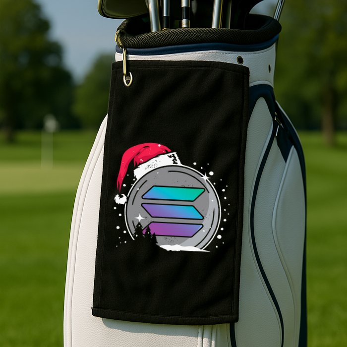 Solana Token Legends This Christmas Diamond Hands Unite Golf Towel
