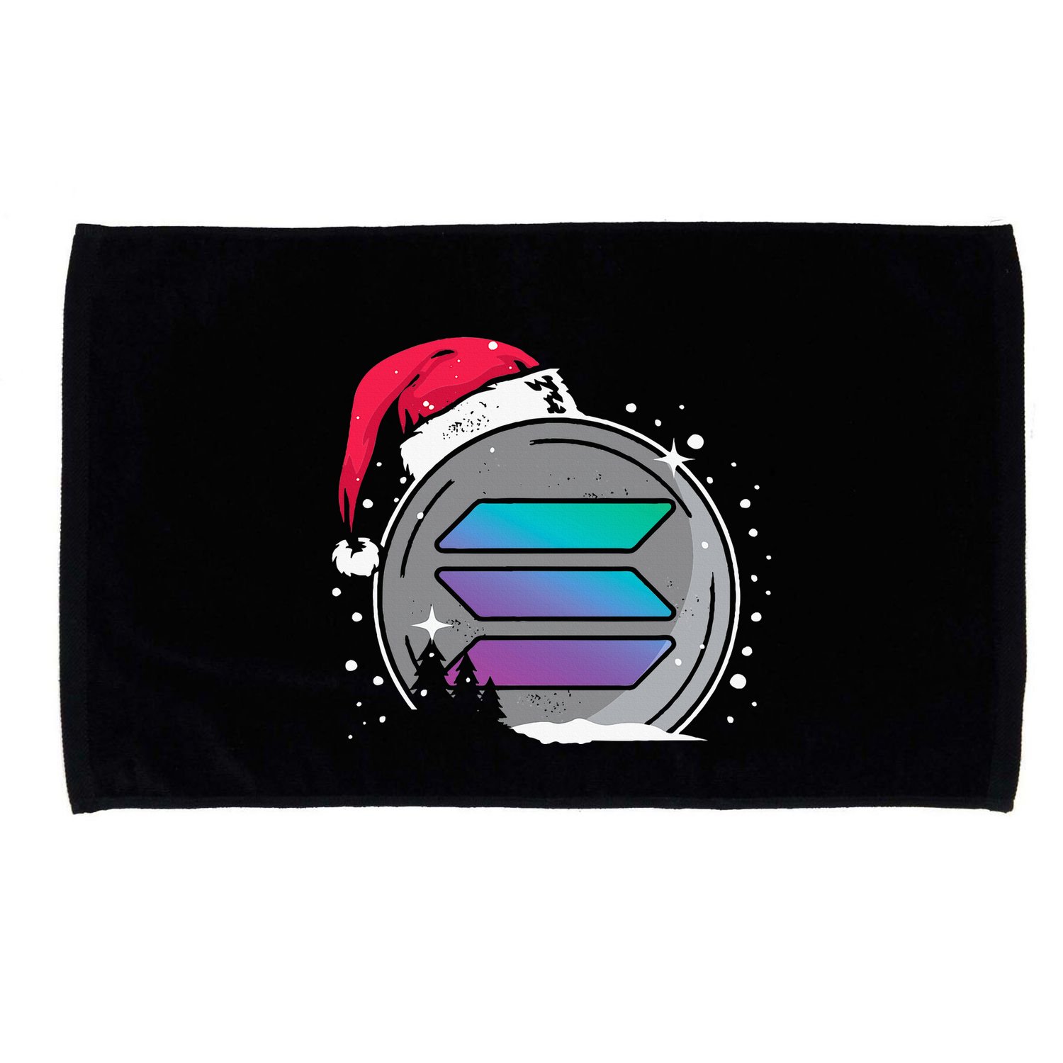 Solana Token Legends This Christmas Diamond Hands Unite Microfiber Hand Towel