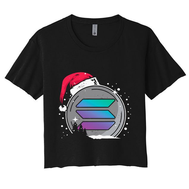 Solana Token Legends This Christmas Diamond Hands Unite Crop Top
