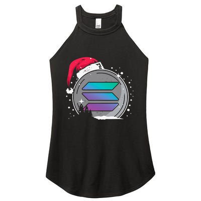 Solana Token Legends This Christmas Diamond Hands Unite Women's Perfect Tri Rocker Tank