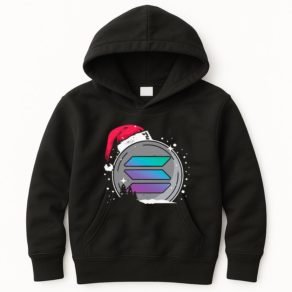 Solana Token Legends This Christmas Diamond Hands Unite Kids Hoodie