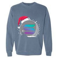 Solana Token Legends This Christmas Diamond Hands Unite Garment-Dyed Sweatshirt