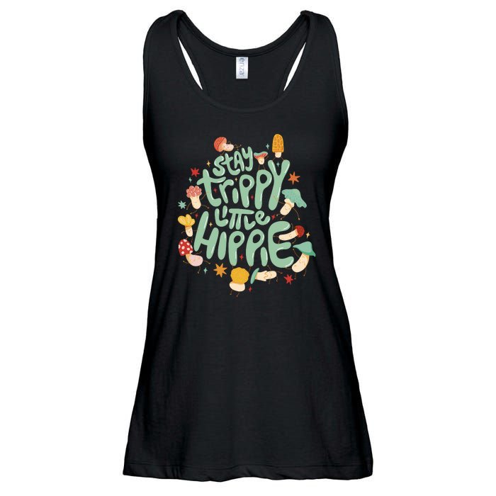 Stay Trippy Little Hippie Ladies Essential Flowy Tank