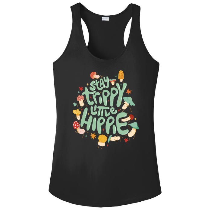 Stay Trippy Little Hippie Ladies PosiCharge Competitor Racerback Tank