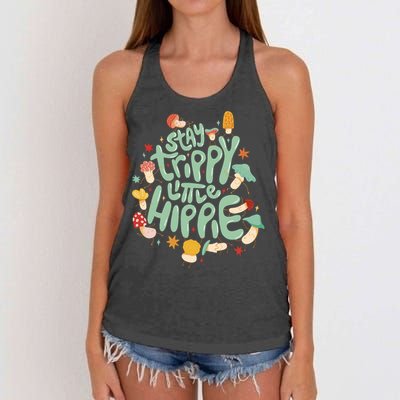 Stay Trippy Little Hippie Women's Knotted Racerback Tank