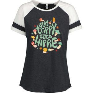 Stay Trippy Little Hippie Enza Ladies Jersey Colorblock Tee