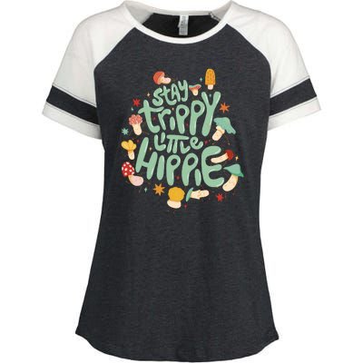 Stay Trippy Little Hippie Enza Ladies Jersey Colorblock Tee