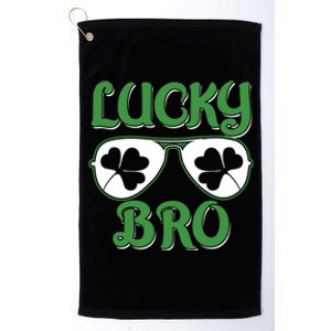 Shamrock Three Leaf Clover St Patricks Day Lucky Bro Gift Platinum Collection Golf Towel