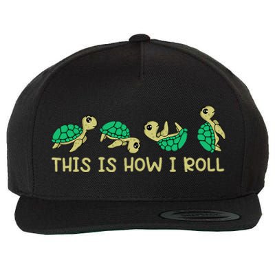 Sea Turtle Lover This Is How I Roll Turtle Wool Snapback Cap