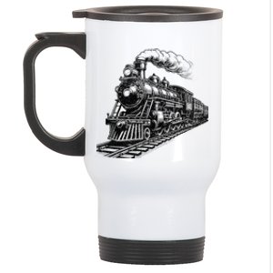 Steam Train Locomotive Steam Engine Stainless Steel Travel Mug