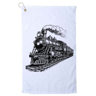 Steam Train Locomotive Steam Engine Platinum Collection Golf Towel