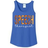 Speech Therapist Leopard Squad Cute Fall Autumn Thanksgiving Great Gift Ladies Essential Tank