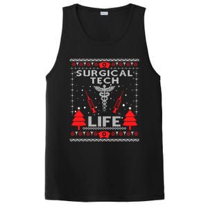 Surgical Tech Life Ugly Christmas Matching Group Gift PosiCharge Competitor Tank