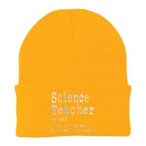 Science Teacher Like A Normal Teacher But Cooler Knit Cap Winter Beanie