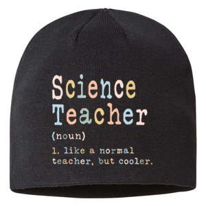 Science Teacher Like A Normal Teacher But Cooler Sustainable Beanie