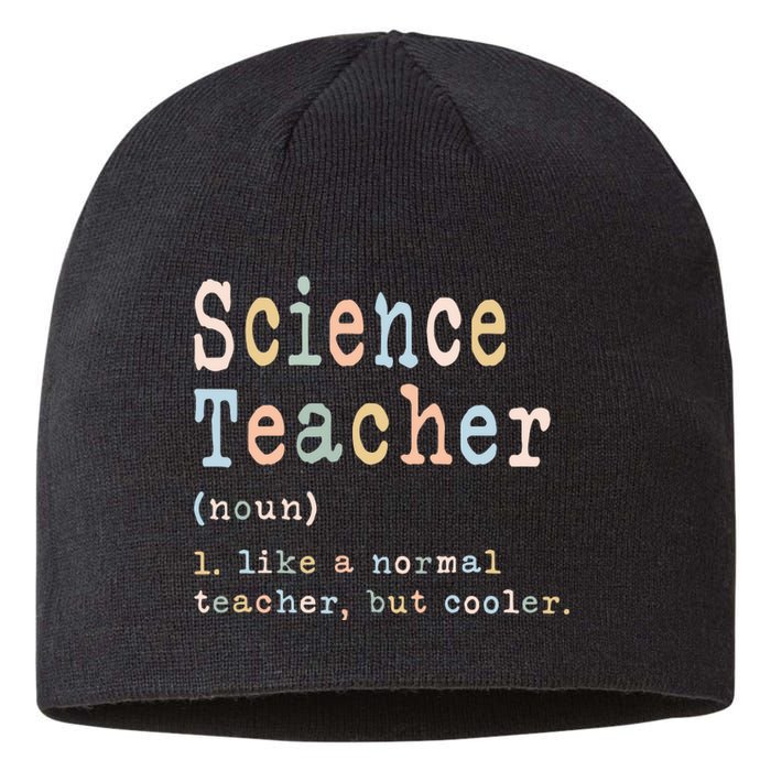 Science Teacher Like A Normal Teacher But Cooler Sustainable Beanie