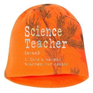 Science Teacher Like A Normal Teacher But Cooler Kati - Camo Knit Beanie