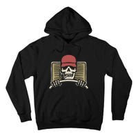 Skeleton Trucker Lazy Halloween Costume Skull Truck Driver Tall Hoodie