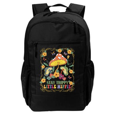 Stay Trippy Little Hippie Retro Mushrooms Vintage 70s Vibes Backpack