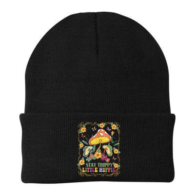 Stay Trippy Little Hippie Retro Mushrooms Vintage 70s Vibes Beanie