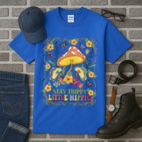 Stay Trippy Little Hippie Retro Mushrooms Vintage 70s Vibes Tall T-Shirt