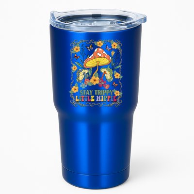 Stay Trippy Little Hippie Retro Mushrooms Vintage 70s Vibes Tumbler