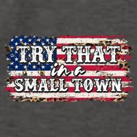 Small Town Leopard Print American USA Flag Vector Backpack