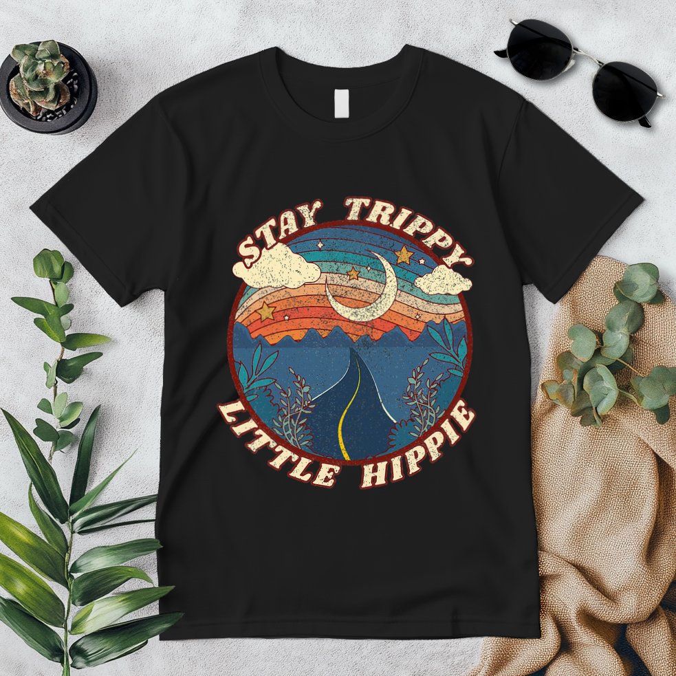 Stay Trippy Little Hippie Funny Peace Love Hippy Gift Premium T-Shirt