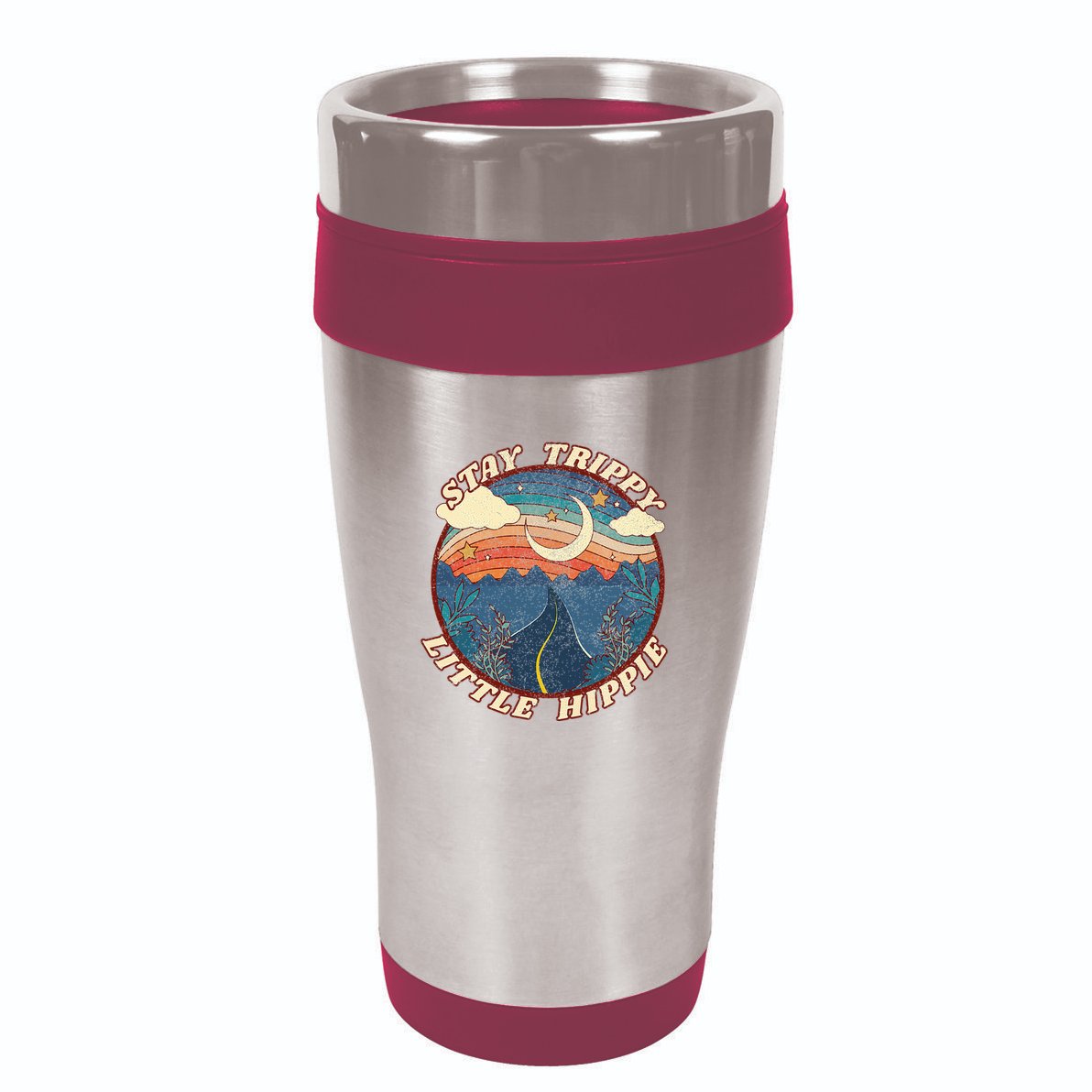 Stay Trippy Little Hippie Funny Peace Love Hippy Gift 16oz Travel Tumbler