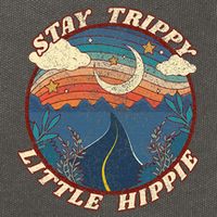 Stay Trippy Little Hippie Funny Peace Love Hippy Gift Cotton Canvas Backpack