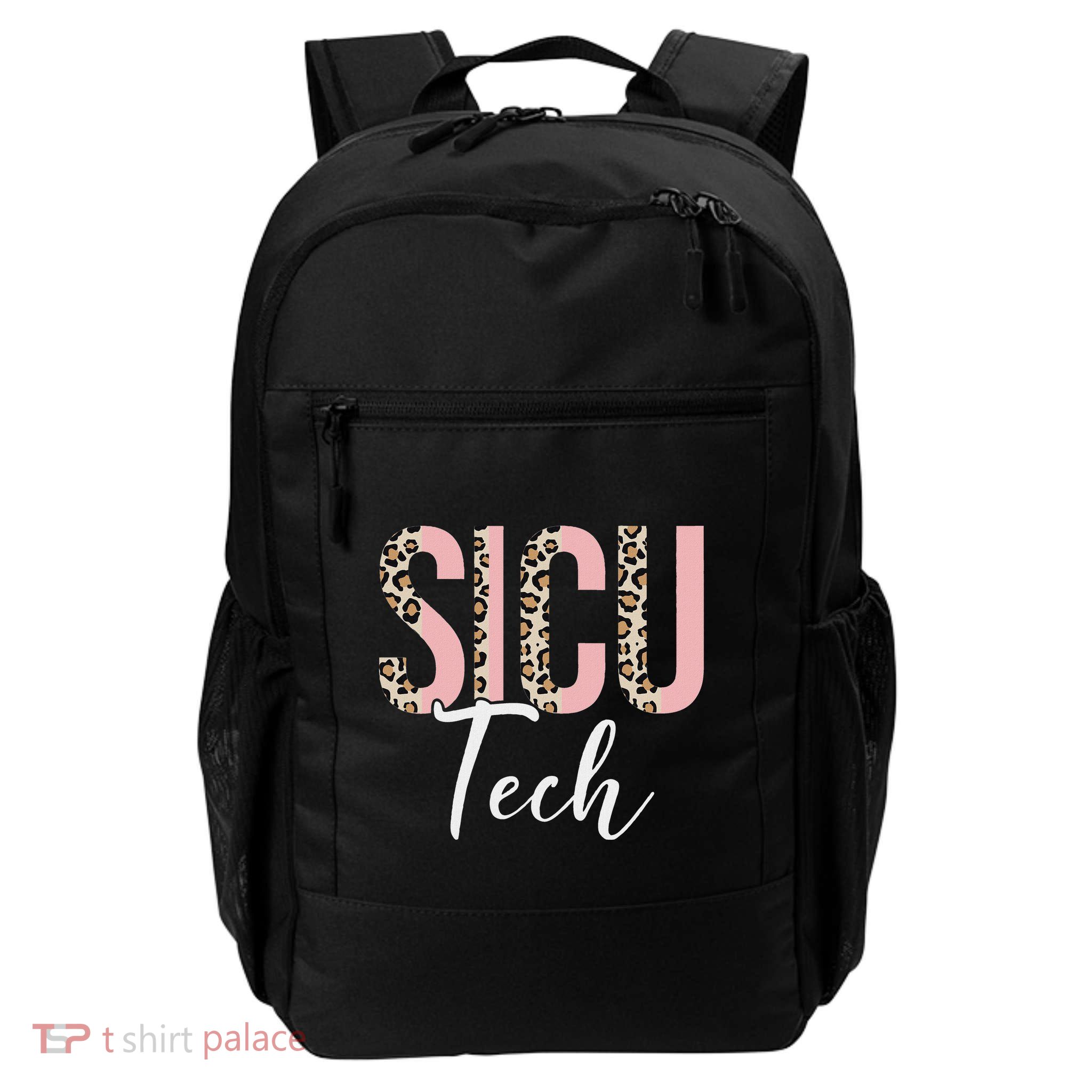 Sicu Tech Leopard Surgical Intensive Care Technologist Gifts Daily Commute Backpack