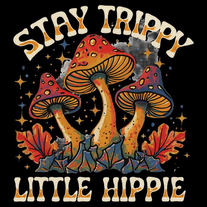 Stay Trippy Little Hippie Magic Mushroom Hippy Trippie Day 16 in Basic Backpack