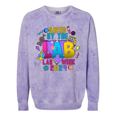 Saved The Lab Retro Lab Week 2024 Colorblast Crewneck Sweatshirt