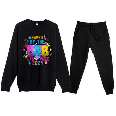 Saved The Lab Retro Lab Week 2024 Premium Crewneck Sweatsuit Set