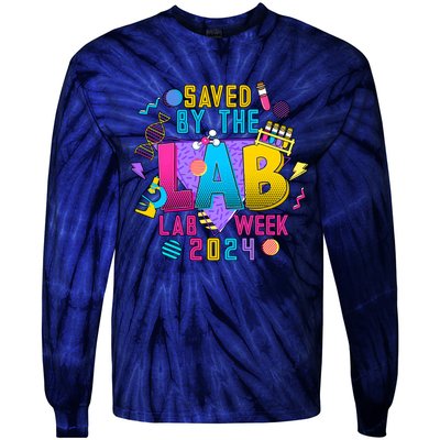 Saved The Lab Retro Lab Week 2024 Tie-Dye Long Sleeve Shirt