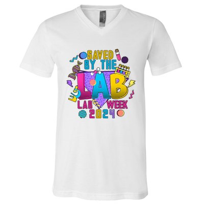 Saved The Lab Retro Lab Week 2024 V-Neck T-Shirt