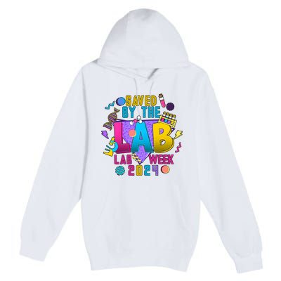 Saved The Lab Retro Lab Week 2024 Premium Pullover Hoodie