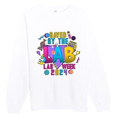 Saved The Lab Retro Lab Week 2024 Premium Crewneck Sweatshirt