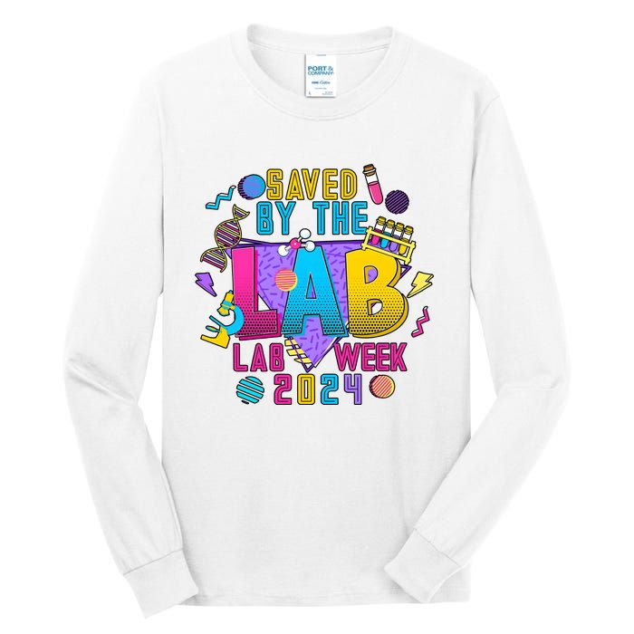 Saved The Lab Retro Lab Week 2024 Tall Long Sleeve T-Shirt