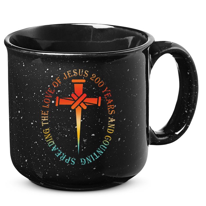 Spreading The Love Of Jesus 200 Years And Counting 15oz Campfire Ceramic Mug