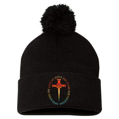 Spreading The Love Of Jesus 200 Years And Counting Pom Pom 12in Knit Beanie