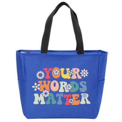 Speech Therapy Language Pathologist Slp Your Words Matter Zip Tote Bag