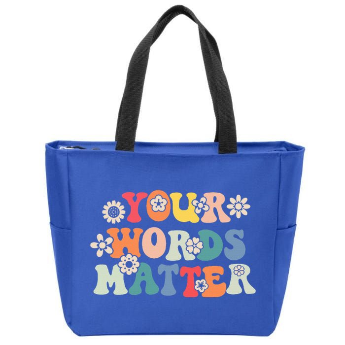 Speech Therapy Language Pathologist Slp Your Words Matter Zip Tote Bag