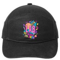 Saved The Lab Retro Lab Week 2024 Medical Lab Science 7-Panel Snapback Hat