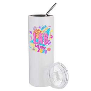 Saved The Lab Retro Lab Week 2024 Medical Lab Science Stainless Steel Tumbler