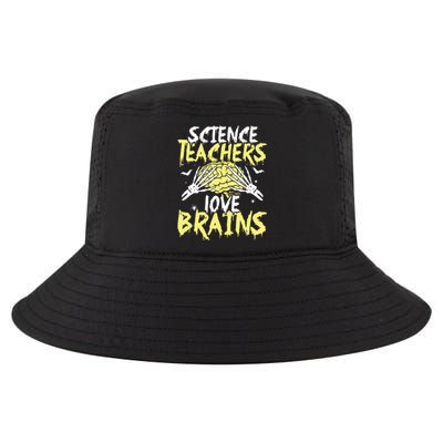 Science Teachers Love Brains Funny Halloween Teacher Cool Comfort Performance Bucket Hat