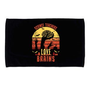 Science Teachers Love Brains Science Teacher Halloween Microfiber Hand Towel